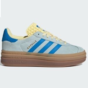 Adidas Gazelle Bold Light blue/Yellow size 9